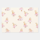 Stomme rabbit ballerina wrappers inpakpapier vel (Voorkant 2)