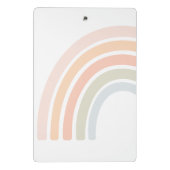 Stomme regenboog met bloemen meisjes mini klembord (Achterkant)