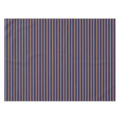 Stomme retro blauwe strepen tafelkleed (Voorkant (Horizontaal))