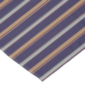 Stomme retro blauwe strepen tafelkleed (Gekanteld)