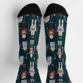 Stomme robot met stijlretro van 1950 sokken (Top)