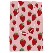 Stomme roze aardbeien medium cadeauzakje (Voorkant)