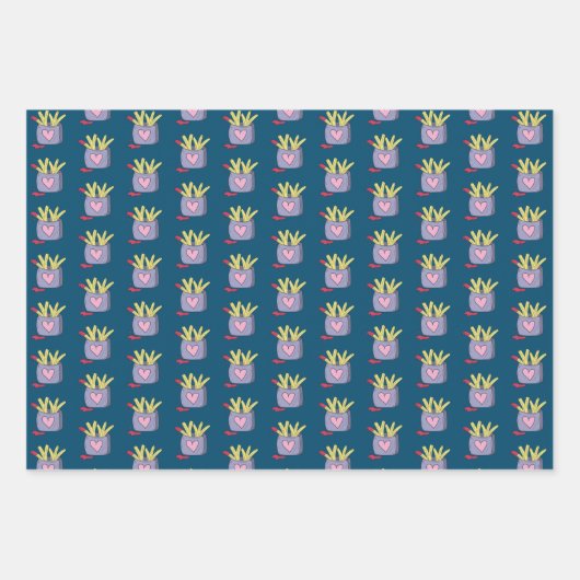 Stomme roze brander en kunststofpakpapier inpakpapier vel (Voorkant 3)