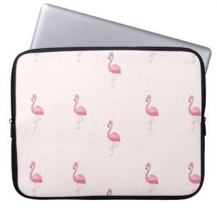 Stomme roze flamingo laptop sleeve