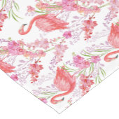 Stomme roze flamingo patroon strandloper korte tafelloper (Hoek)