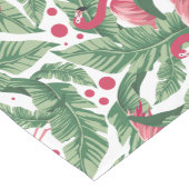 Stomme roze flamingo patroon tafelblad lange tafelloper (Hoek)