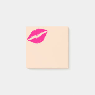 Stomme roze lippenstift kussenpapier post-it® notes