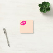 Stomme roze lippenstift kussenpapier post-it® notes (Kantoor)