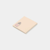 Stomme roze parfume mode post-it® notes (Schuin)