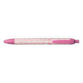 Stomme roze piglet - Aangepaste naam Zwarte Inkt Pen (Achterkant)