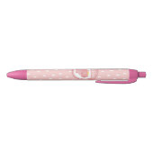 Stomme roze piglet - Aangepaste naam Zwarte Inkt Pen (Bodem)