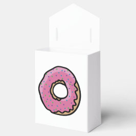 Stomme roze regendruppels donuts bedankdoosjes