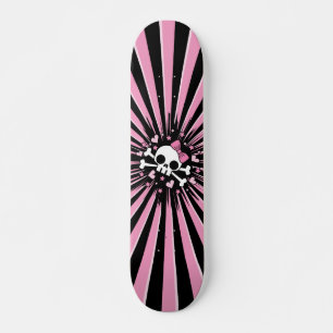 Stomme schedel en kruisbeenderen persoonlijk skateboard