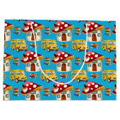 Stomme schoolbuspatroontas groot cadeauzakje (Achterkant)