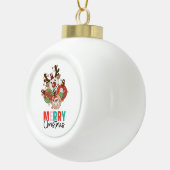 Stomme siervoorwerpen - Kerst van Merry Keramische Bal Ornament (Rechts)