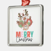 Stomme siervoorwerpen - Kerst van Merry Metalen Ornament (Links)