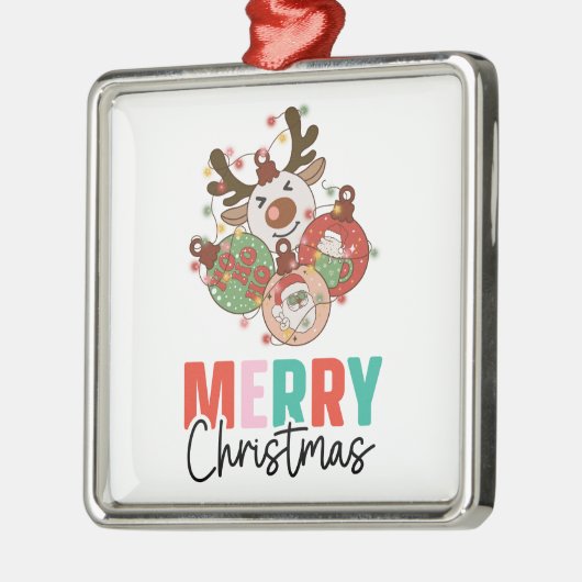 Stomme siervoorwerpen - Kerst van Merry Metalen Ornament (Links)