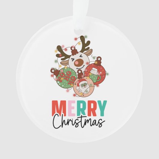 Stomme siervoorwerpen - Kerst van Merry Ornament (voorkant)