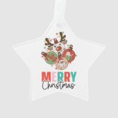 Stomme siervoorwerpen - Kerst van Merry Ornament (achterkant)