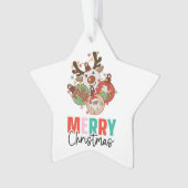 Stomme siervoorwerpen - Kerst van Merry Ornament (voorkant)