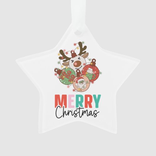 Stomme siervoorwerpen - Kerst van Merry Ornament (voorkant)