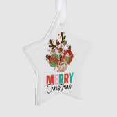 Stomme siervoorwerpen - Kerst van Merry Ornament (voorkant)