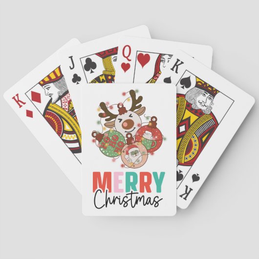 Stomme siervoorwerpen - Kerst van Merry Pokerkaarten (Achterkant)