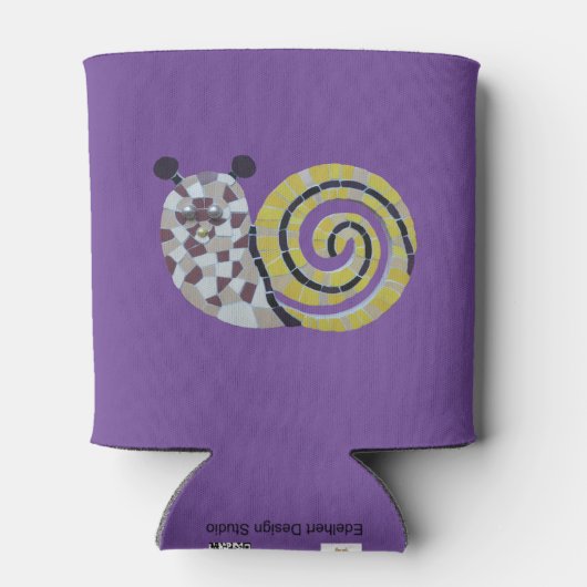 Stomme slak mozaïekkost. Eenvoudige Koelbox Blikjeskoeler (Achterkant)