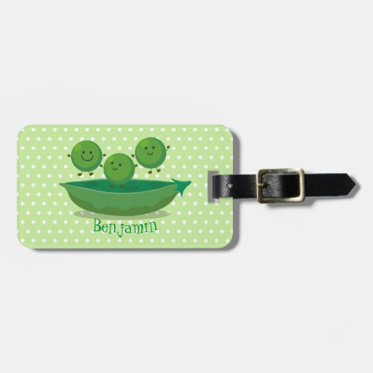 Stomme springerwten in de illustratie van de carto bagagelabel (Voorkant horizontaal)