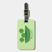 Stomme springerwten in de illustratie van de carto bagagelabel (Voorkant verticaal)