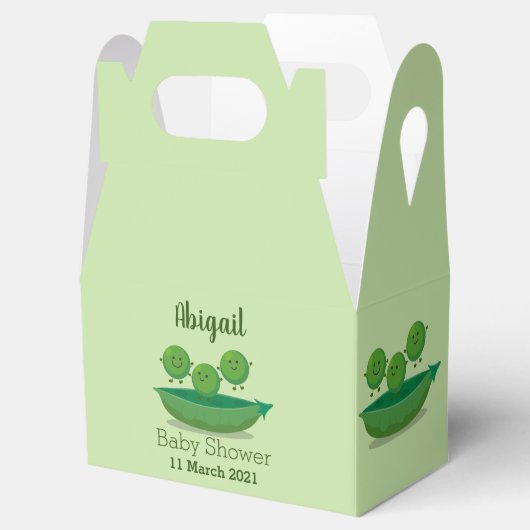 Stomme springerwten in de illustratie van de carto bedankdoosjes (Geopend)