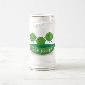 Stomme springerwten in de illustratie van de carto bierpul (Center)