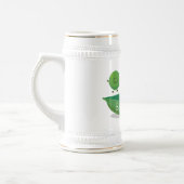 Stomme springerwten in de illustratie van de carto bierpul (Links)