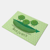 Stomme springerwten in de illustratie van de carto deurmat (Schuin)