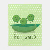 Stomme springerwten in de illustratie van de carto fleece deken (Voorkant)