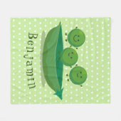 Stomme springerwten in de illustratie van de carto fleece deken (Voorkant (Horizontaal))