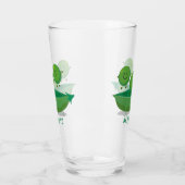 Stomme springerwten in de illustratie van de carto glas (Links)