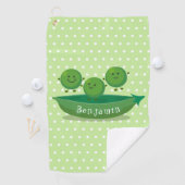 Stomme springerwten in de illustratie van de carto golfhanddoek (Insitu)