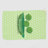 Stomme springerwten in de illustratie van de carto golfhanddoek (Horizontaal)