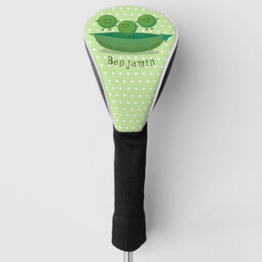 Stomme springerwten in de illustratie van de carto golfheadcover (Voorkant)