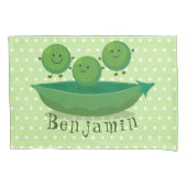 Stomme springerwten in de illustratie van de carto kussensloop (Voorkant)