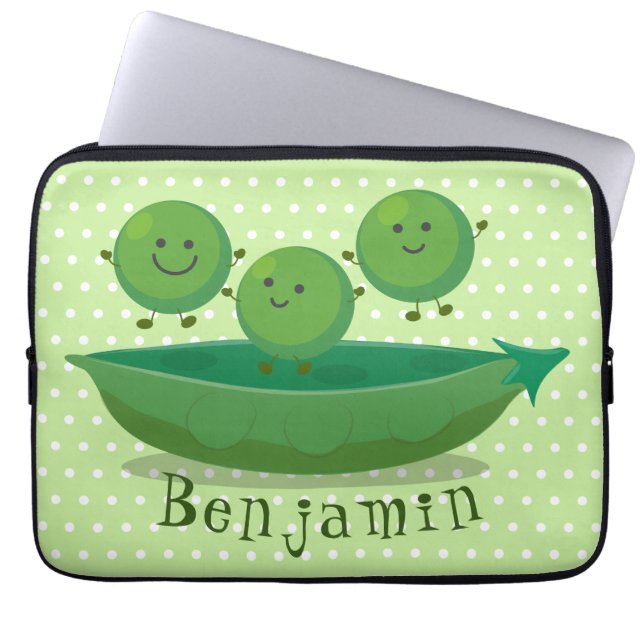 Stomme springerwten in de illustratie van de carto laptop sleeve (Voorkant)