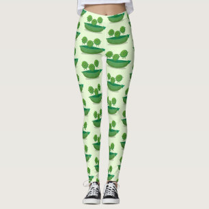 Stomme springerwten in de illustratie van de carto leggings