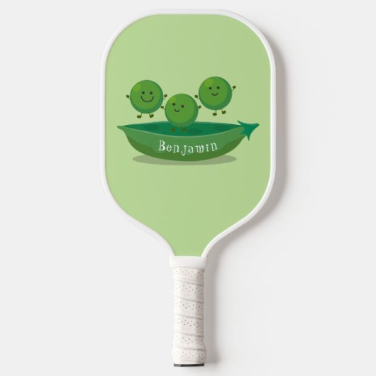 Stomme springerwten in de illustratie van de carto pickleball paddle (Voorkant)