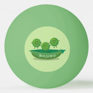 Stomme springerwten in de illustratie van de carto pingpongbal