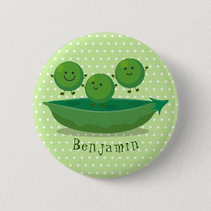 Stomme springerwten in de illustratie van de carto ronde button 5,7 cm