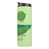 Stomme springerwten in de illustratie van de carto thermosbeker (Geroteerd rechts)