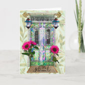 Stomme startdeur voor huiszoet huis met vuurvaste  kaart (Voorkant)