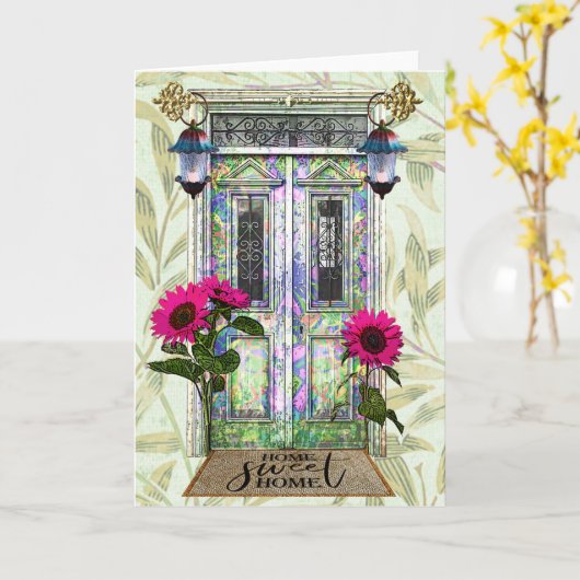 Stomme startdeur voor huiszoet huis met vuurvaste  kaart (Gele Bloem)