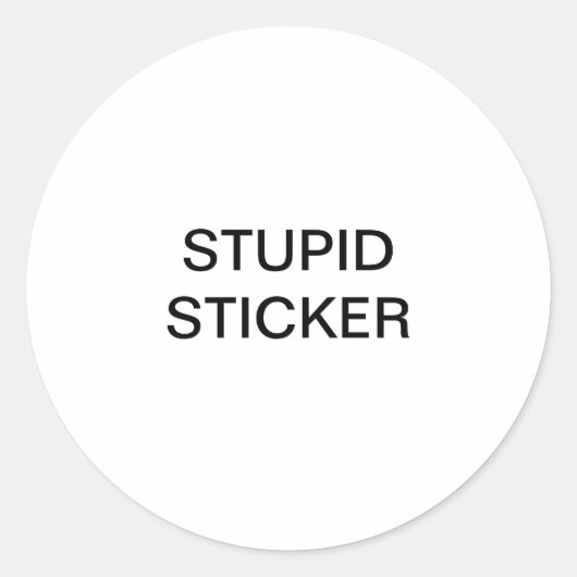 Stomme Sticker (Voorkant)